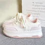 Two-Tone Platform Sneakers