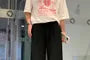 High Waist Plain Wide Leg Dress Pants