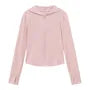 Anti-UV Sunscreen Sun Protection Hooded Zip-Up Plain Slim Fit Jacket