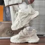 Platform Panel Mesh Sneakers