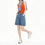 High-Waist Denim Shorts