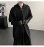 Hooded Open Front Plain Jacket