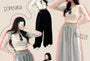 Drawstring Waist Plain Loose-Fit Sweatpants