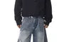Mid Rise Washed Wide Leg Jeans