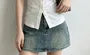 Square-Neck Lace-Trim Plain Slim-Fit Tank Top