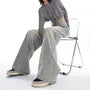 Low Waist Washed Loose-Fit Wide Leg Jeans