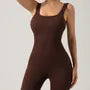 Sleeveless Plain Yoga Jumpsuit