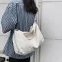 Plain Canvas Zip Crossbody Bag