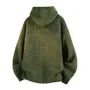 Plain Hooded Button-Up Cardigan