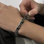 Stainless Steel Beaded Layered Bracelet