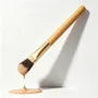 Wooden Handle Makeup Fan Brush