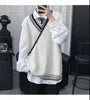 V-Neck Striped Sweater Vest