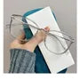 Square Metal Frame Blue Light Blocking Eyeglasses