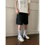 Mid Rise Plain Cargo Shorts