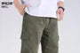 Mid Rise Plain Loose Fit Cargo Pants