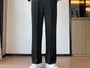 Mid Rise Plain Straight Leg Dress Pants