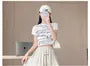 Maternity Elastic Waist Plain Wide Leg Shorts
