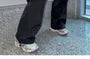 Elastic Waist Plain Two-Way Cargo Pants