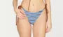 Striped Contrast Trim Bikini Set