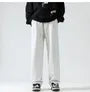 Drawstring Waist Plain Wide Leg Sweatpants