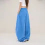 Elastic Waist Plain Baggy Sweatpants