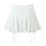 Balletcore High Waist Plain Mini A-Line Skirt
