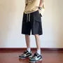 Plain Drawstring Cargo Shorts