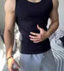 Round Neck Plain Ribbed Tank Top