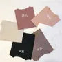 Short-Sleeve Round Neck  / V-Neck Plain T-Shirt