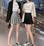 High-Waist Mini Pleated Skirt