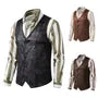 V-Neck Plain Single-Breasted Faux Suede Vest