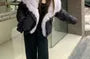 Mid Waist Plain Wide Leg Knit Pants