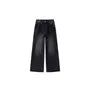 Mid Waist Washed Wide Leg Baggy Jeans