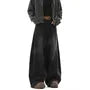 Mid Rise Washed Wide Leg Jeans
