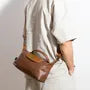 Top Handle Faux Leather Crossbody Bag