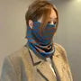 Striped Multi-Way Knit Scarf / Beanie