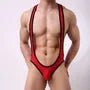 Contrast Trim Mesh Bodysuit