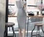 Balloon-Sleeve Blouse / Sleeveless Sheath Dress