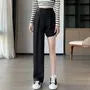 High Rise Plain Wide Leg Slacks (Various Designs)