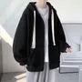 Plain Zip Oversized Hoodie / Socks