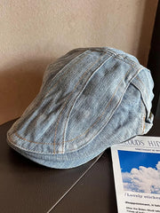 Denim Newsboy Cap