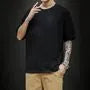 Short-Sleeve Crew Neck Plain T-Shirt