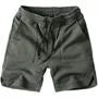 Drawstring Waist Plain Slit Sweat Shorts