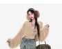 Mid Waist Washed Frayed Skirt Overlay Bell Bottom Jeans