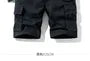 Mid Rise Plain Cargo Shorts