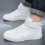 Two Tone Platform Lace-Up Sneakers