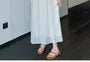 Maternity Plain Crop Cardigan / Spaghetti Strap Maxi A-Line Dress