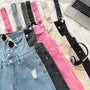 Distressed Wide Leg Denim Romper