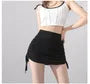 High Waist Plain Drawstring Mini Pencil Skirt