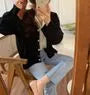 V-Neck Single-Breasted Knit Cardigan